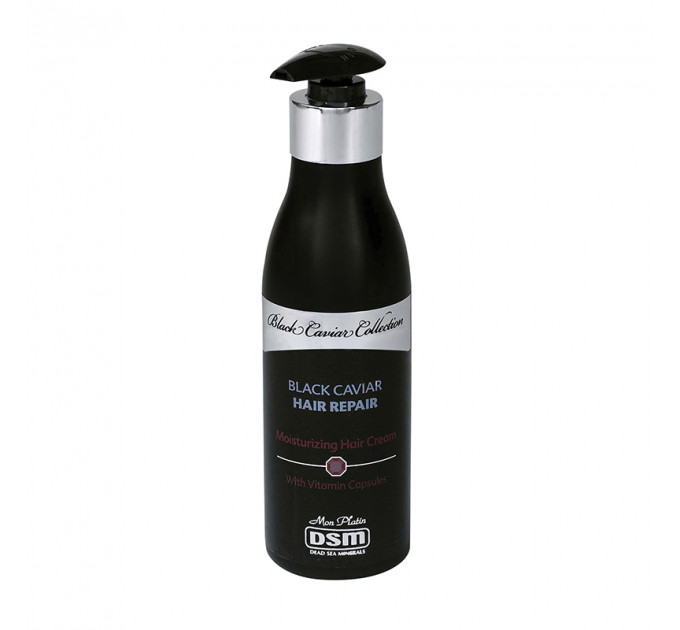 Восстанавливающий увлажняющий крем для волос с экстрактом черной икры и витаминными капсулами Mon Platin Blach Caviar Hair Repair